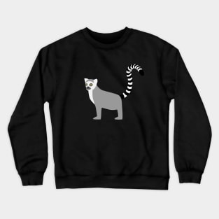 ring tailed lemur catta Katta lemur ring-tailed lemur Crewneck Sweatshirt